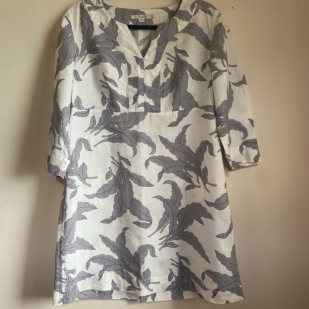 Boden Classic Linen Tunic Dress